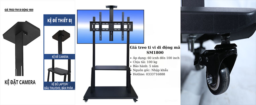 Giá treo tivi di dộng SM1800